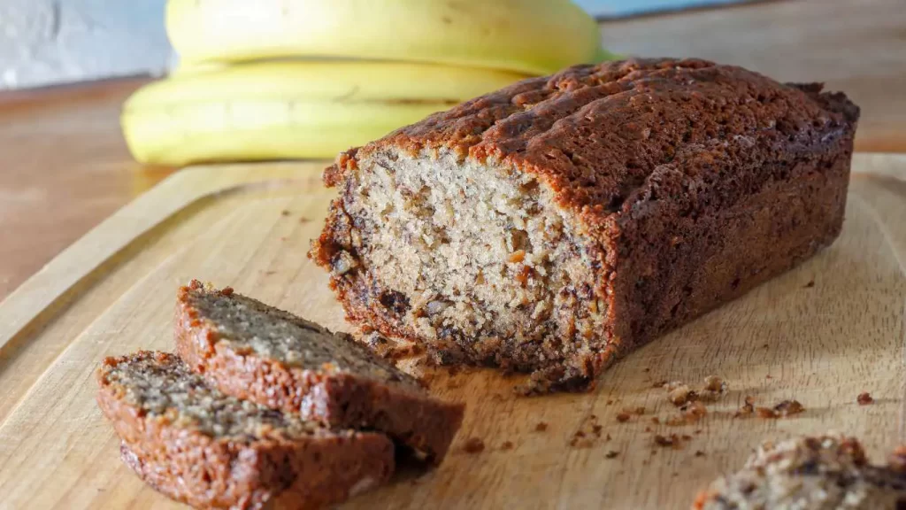 Einfaches Bananenbrot ohne Ei, leicht und schnell zubereitet