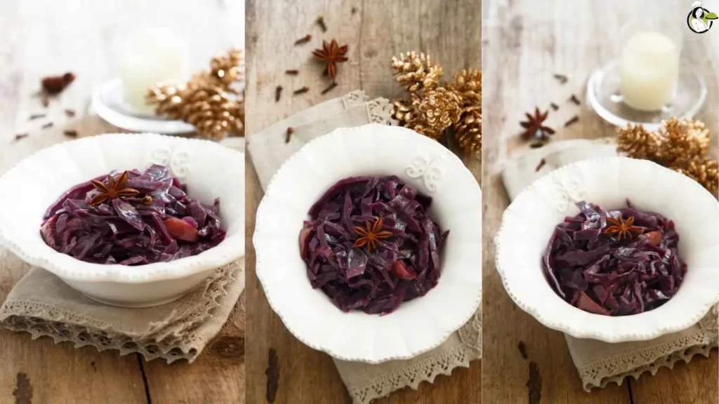 Rotkohl in verschiedenen Varianten serviert – klassisch als Beilage, modern als Salat oder in einer vegetarischen Bowl.