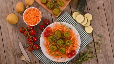 Vegetarische Frikadellen aus gesunden Zutaten, perfekt knusprig gebraten