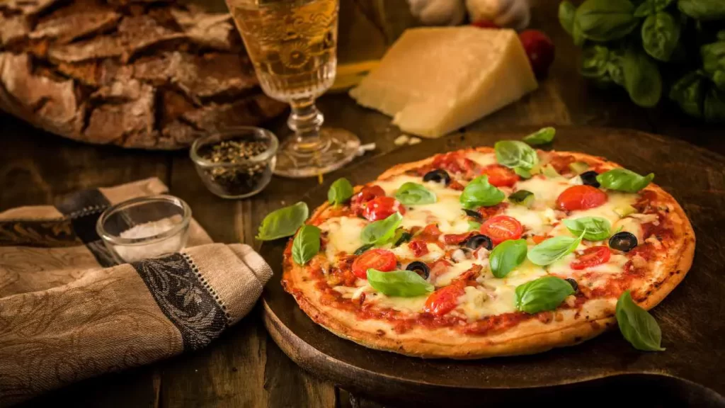 Leckerer Pizza Teig ohne Hefe, ideal für eine knusprige und schnelle Pizza